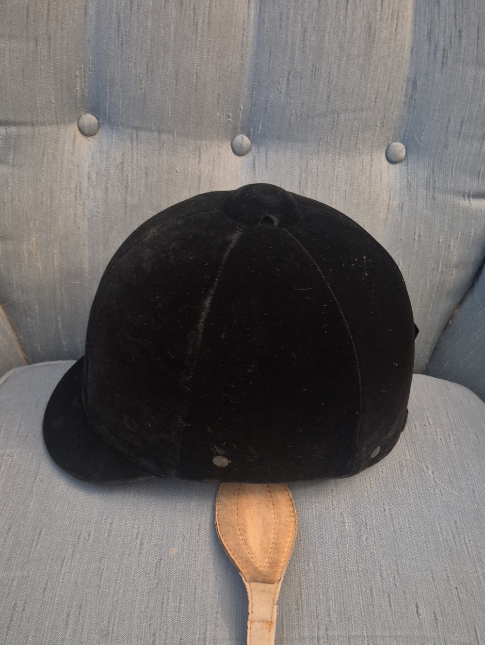Classic Black Equestrian Riding Helmet